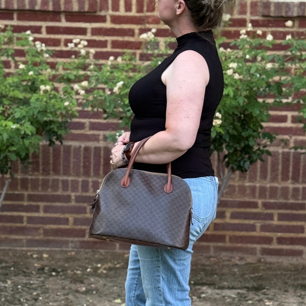 Celine Macadam Dome Top Handle Bag